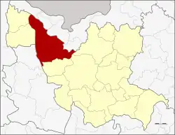 District location in Udon Thani province