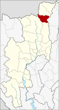 District location in Chiang Mai province