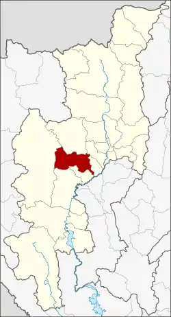 District location in Chiang Mai province