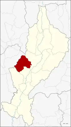 District location in Lampang province