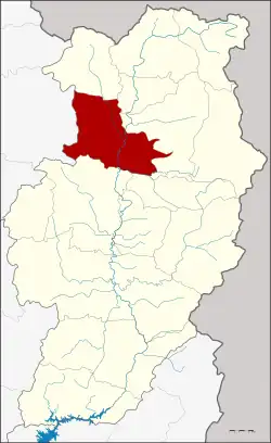 District location in Nan province