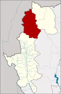 District location in Mae Hong Son province