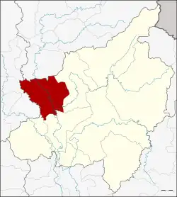 District location in Phitsanulok province