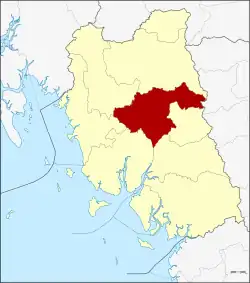 District location in Trang province