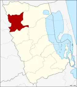 District location in Phatthalung province