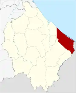 District location in Narathiwat province