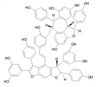 Chemical structure of amurensin E