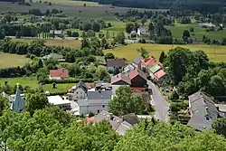 Andělská Hora seen from the castle