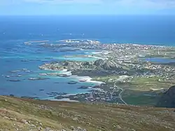 View of Andenes (seen from Mount Røyken)