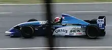 Andrea Montermini driving at the 1995 British Grand Prix