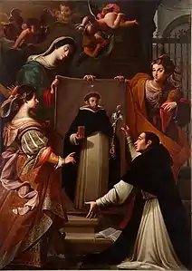 Apparizione della Vergine ad un domenicano di Soriano (last third of 17th century)