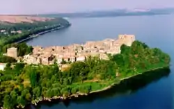 View of Anguillara Sabazia on Lake Bracciano.