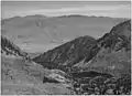 Sawmill Lake and Owens Valley from Sawmill Pass,by Ansel Adams circa 1941