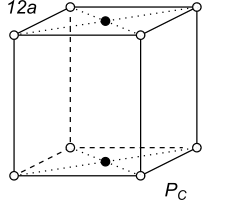 Black-white (antisymmetric) 3D Bravais Lattice number 12a (Orthorhombic system)