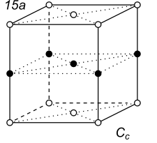 Black-white (antisymmetric) 3D Bravais Lattice number 15a (Orthorhombic system)