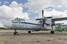 Former Lithuanian Air Force airplane Antonov An-24