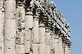 Details of the capitals of the colonnade's columns