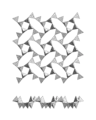 Phyllosilicate, single net of tetrahedra with 4-membered rings, apophyllite-(KF)-apophyllite-(KOH) series