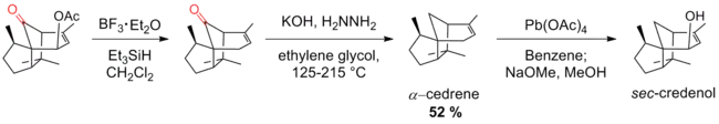 Scheme 20. Synthesis of sec-credenol