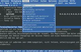 Aptitude also features a TUI.