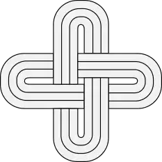 Ìbọ̀, (Solomon's knot), a quasi-heraldic symbol of Yoruba royalty