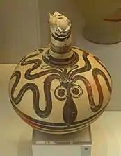 Beaked jug with octopus, Berbati, chamber tomb III, 1350-1300 BCE.