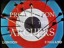 "The Archers" logo from A Matter of Life and Death