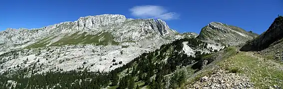 The vallon de la Fauge and the vallon du Clot d'Aspres