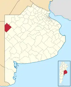 location of Rivadavia Partido in Buenos Aires Province