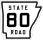 State Road 80 marker