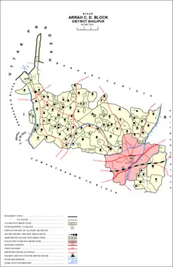 Map of Gothahula (#740) in Arrah block