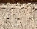 Indian soldiers on the tomb of Artaxerxes III (c.340 BCE)