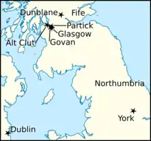 Map of Britain and Ireland