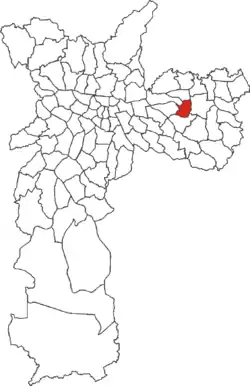 Location in the city of São Paulo