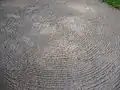 Concentric circles in the sand garden