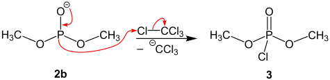 Dritter Teil des Reaktionsmechanismus der Atherton-Todd-Reaktion