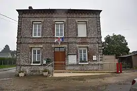 The town hall in Aubéguimont