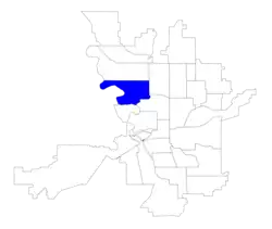 Location within the city of Spokane