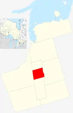 Location of Aurora within York Region