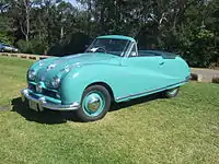 Austin A90 Atlantic sports convertible (with top down)