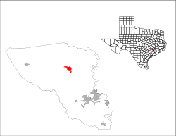 Location of Bellville, Texas