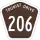 Tourist Drive 206 marker