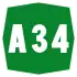 Autostrada A34 shield}}