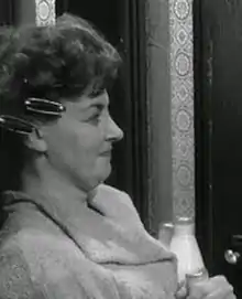 Black and white picture of Bunnage from the film The L-Shaped Room