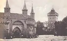 Kraków Barbican in the 1930s