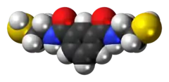 Space-filling model of the BDTH2 molecule