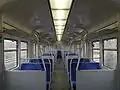 Interior of a refurbished train