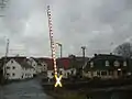 Manually operated level crossing in Oberhaun