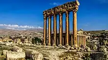 Massive columns of the Temple of Jupiter