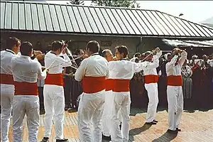 The Bacchu-ber, a sword dance, in Pont-de-Cervières (France)